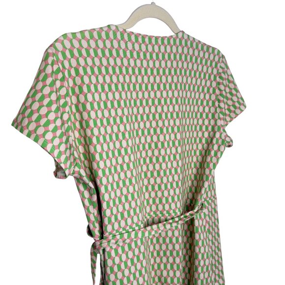 Kettlewell Geometric Print Wrap Top With Tie Waist, 12 - Picture 4 of 9